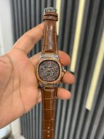 Patek Brown Dial Brown Leather Strap - Image 2