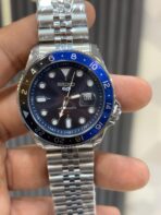 Seiko blue dial GMT open back quartz - Image 2