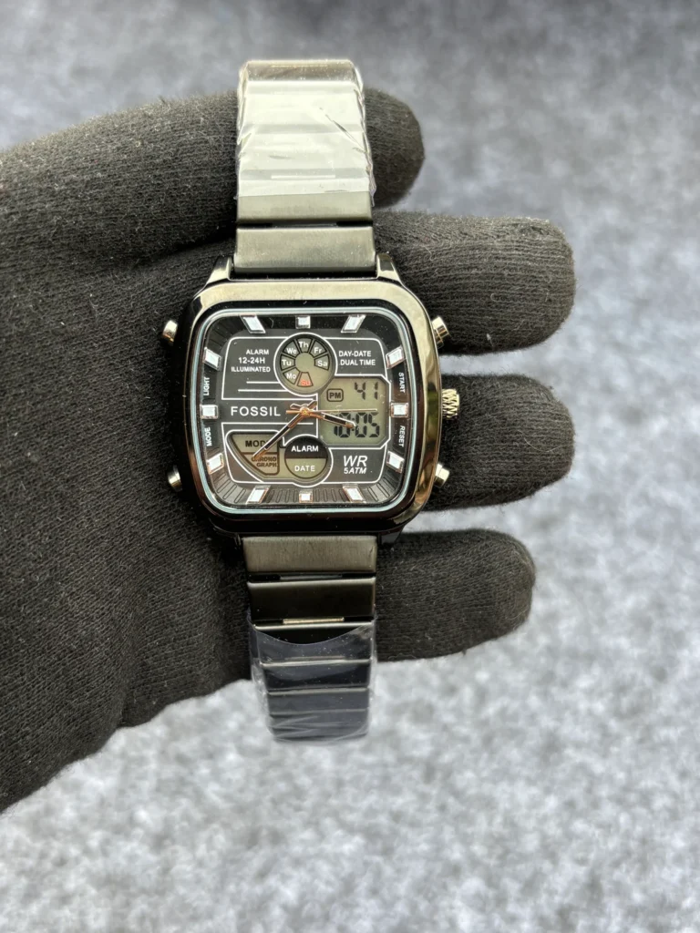Fossil square digital black refurbished_