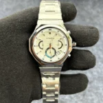 G shock white dial silver chain refurbished_