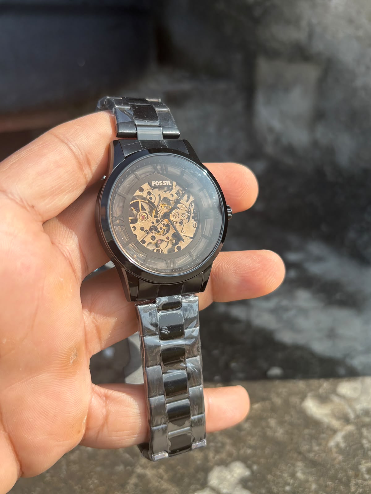 WhatsApp Image 2026-09-27 at 10.45.53 AM (1) fossil skelton black chain automatic watch - Image 1