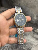 seiko black dial silver dual tone chain automatic - Image 2