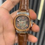 Patek Brown Dial Brown Leather Strap