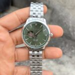 seiko green dial silver chain automatic