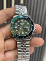 Seiko green dial GMT open back quartz - Image 2