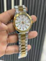 guess white dial dual tone chain quartz - Image 2